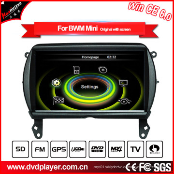 Hualingan Auto DVD Spieler GPS Navigation für BMW Mini Bluetooth MP3 / MP4 Spieler Fernsehapparat